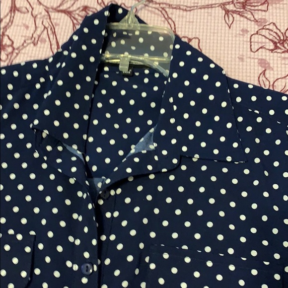 Navy blue polka dots - Picture 4 of 4